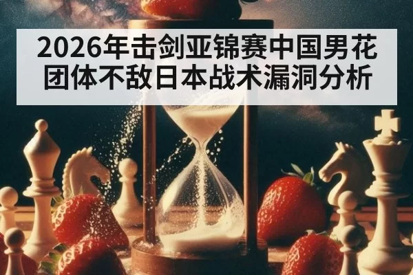 2026年击剑亚锦赛中国男花团体不敌日本战术漏洞分析